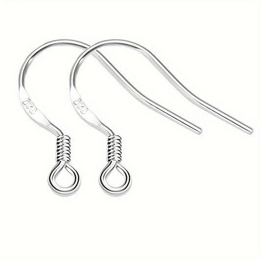50pcs Stainless Steel Ear Hook Earring Findings Clasps DIY Supplies Accessories