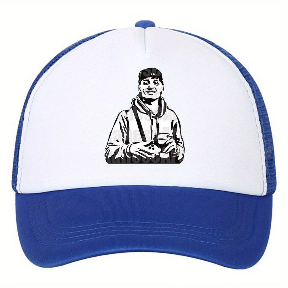 Outdoor Baseball Cap Men's Casual Mesh High Peaked Dad Trucker Hat