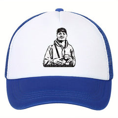 Outdoor Baseball Cap Men's Casual Mesh High Peaked Dad Trucker Hat