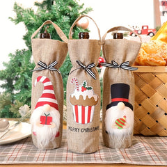 Christmas Wine Bottle Holder Portable Champagne Red Wine Bag