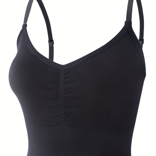 Plus Size Ruched Wireless Bralette Full Cover Longline Bra
