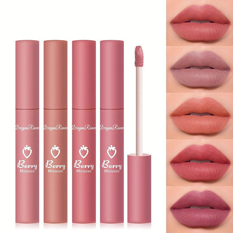 Matte Velvet Lip Glaze 12 Colors Long Lasting Lipstick