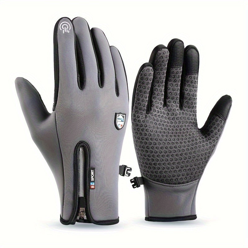 Cycling Outdoor Sports Gloves Velvet Windproof Waterproof Gloves