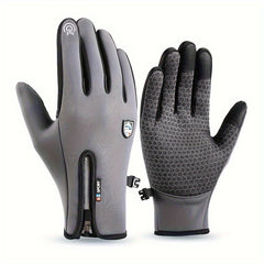 Cycling Outdoor Sports Gloves Velvet Windproof Waterproof Gloves