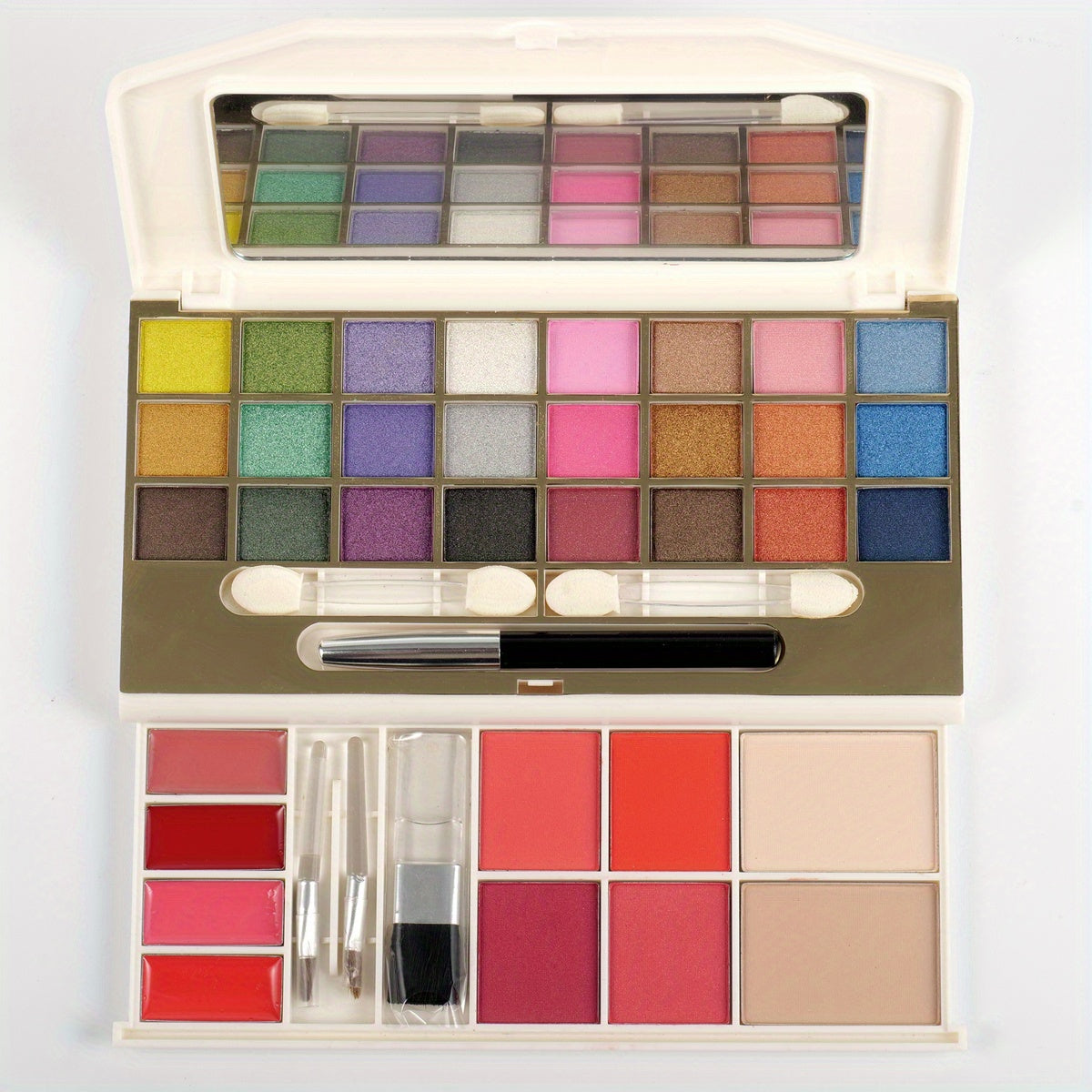 Bilayer Makeup Kit 34 Multifunctional Palette 24 Shimmer Eyeshadow