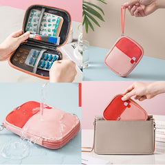 Portable Zipper Medicine Bag Mesh Wristlet Mini Storage Block Medical Kit