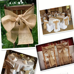 10cm Wide Burlap Fabric Ribbon 11 Yards DIY Ribbon Decoration Wedding Party