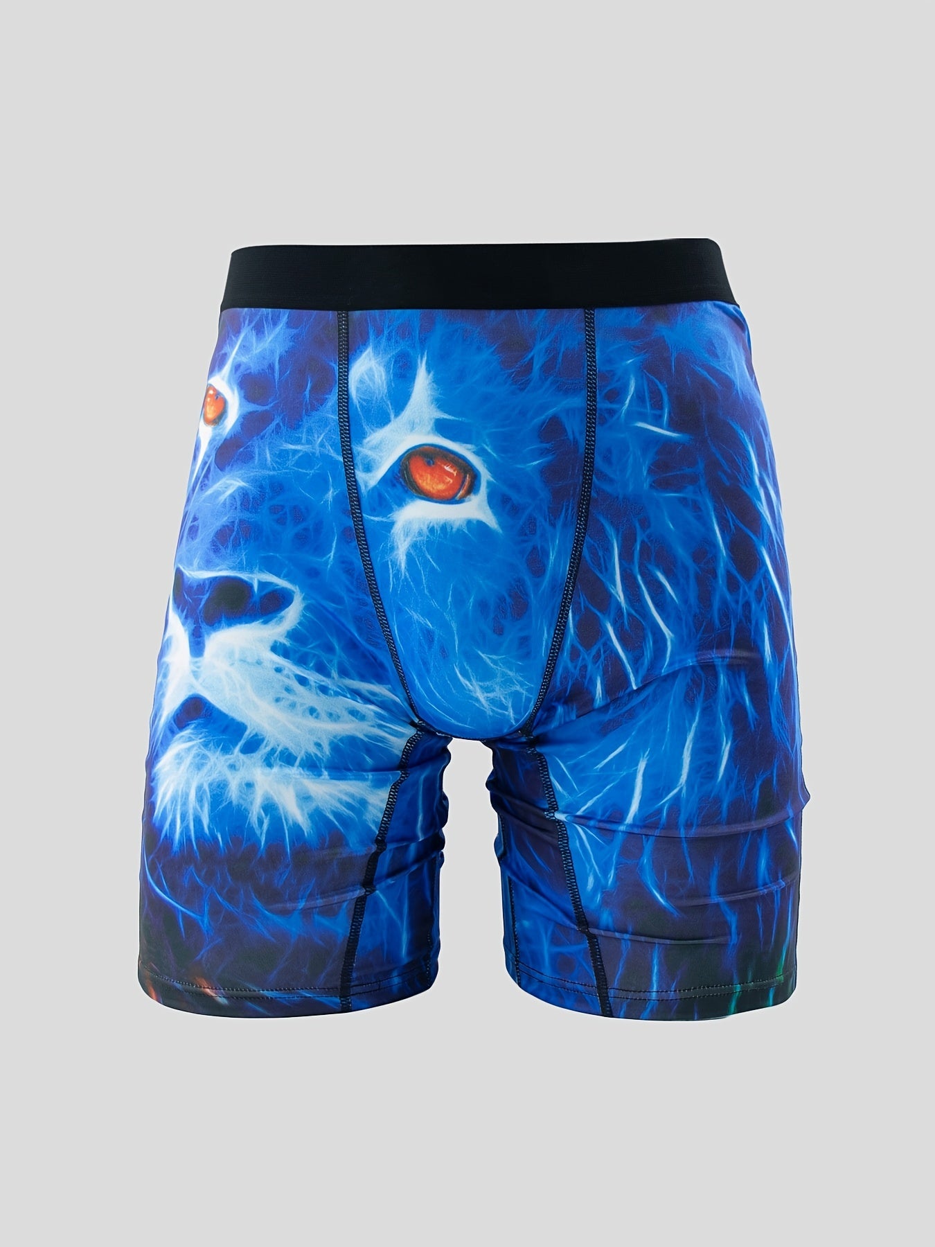 Men's Honeycomb Print Swim Trunks Quick Dry Beach Shorts