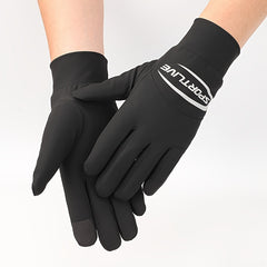 Men's Cycling Gloves Winter Velvet Touch Screen Windproof Coldproof