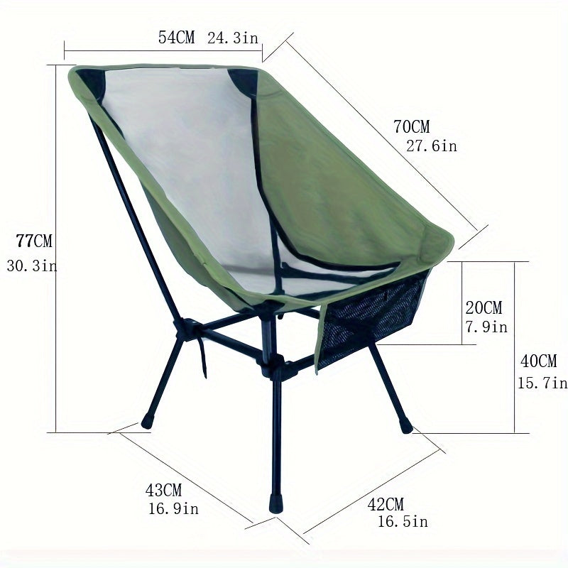 Outdoor Recliner Aluminum Camping Folding Chair