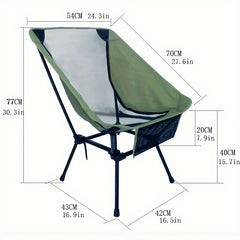 Outdoor Recliner Aluminum Camping Folding Chair
