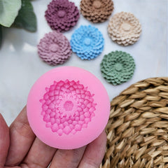 Polymer Clay Daisy Pendant Silicone Mold Earrings Making Hrisantema Flower