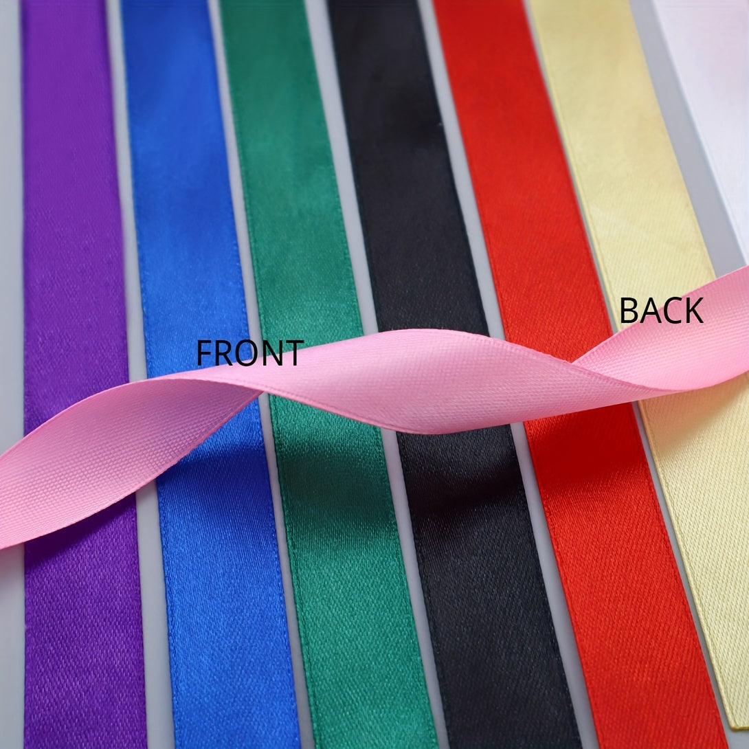 25 Yards Roll Silk Satin Ribbon for DIY Gift Package Bow Making Supplies