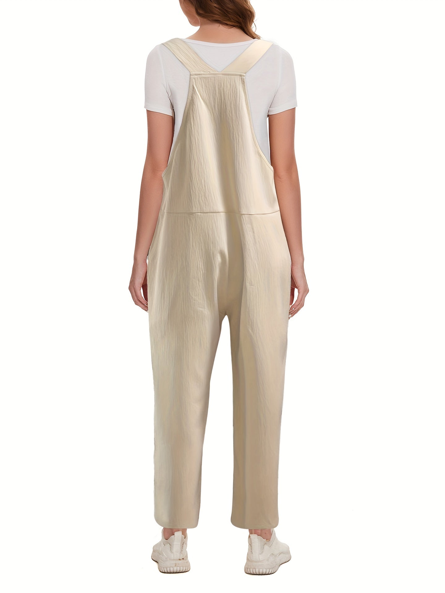 Casual Knot Strap Overall Jumpsuit for Spring & Summer