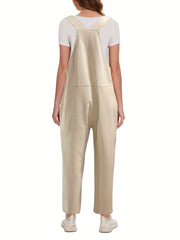 Casual Knot Strap Overall Jumpsuit for Spring & Summer