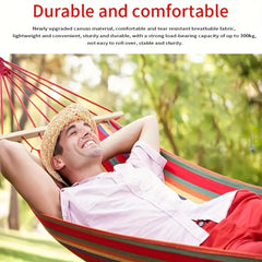 Colorful Double Anti-rollover Hammock for Outdoor Camping