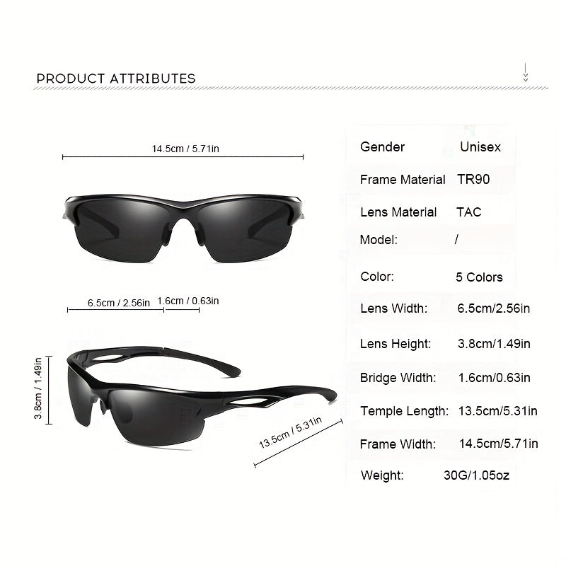 TR90 Polarized Sports Sunglasses for Outdoor Cycling