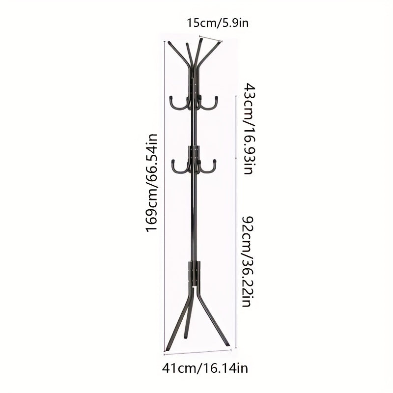 Pink Metal Clothes Stand Standing Rack For Shirts Hats Coats Bags Scarves