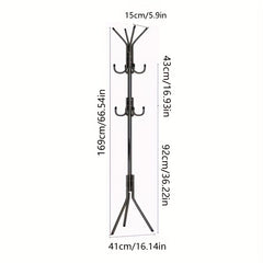 Pink Metal Clothes Stand Standing Rack For Shirts Hats Coats Bags Scarves