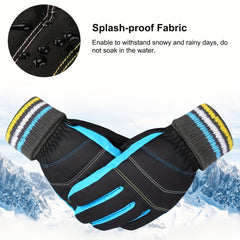 Thickened Skiing Gloves Warm Winter Outdoor Sports Gloves Non slip Skating Glove