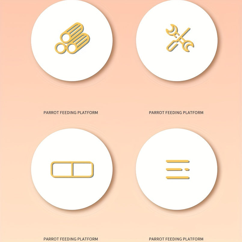 Bird Feeding Dish Cups with Clamp Holder for Parakeets African Greys Cockatiels