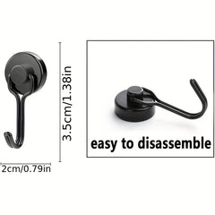 20pcs Neodymium Magnetic Hooks Heavy Duty for Grill Refrigerator Kitchen Office