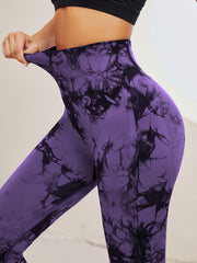 Tie Dye High Waisted Yoga Pants Women's Activewear