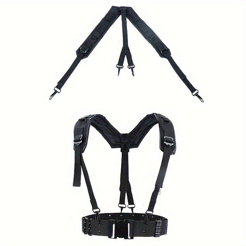 1pc Outdoor Belt with Double Shoulder Harness Chest Belt