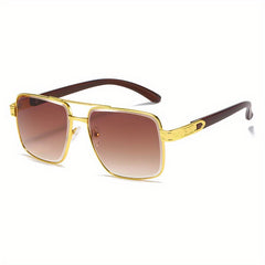 Men's Large Aviator Sunglasses Double Beam UV Protection