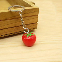 Vegetable Keychain Simulation Carrot Corn Tomato Pumpkin Eggplant Gift