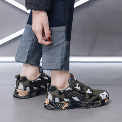 Men's Camo Lightweight Running Shoes Breathable Outdoor Sneakers