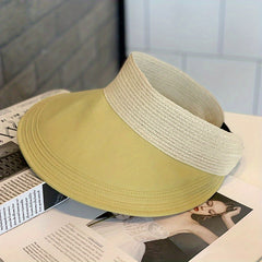 UV Protection Sun Visor Hat Wide Brim Lightweight Beach Hat