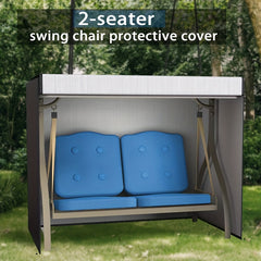 2 Seater Patio Swing Cover Hanging Chair Cover Outdoor Furniture Cover
