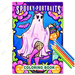 Deluxe Creepy Portrait Painting Coloring Book - Upgraded Edition