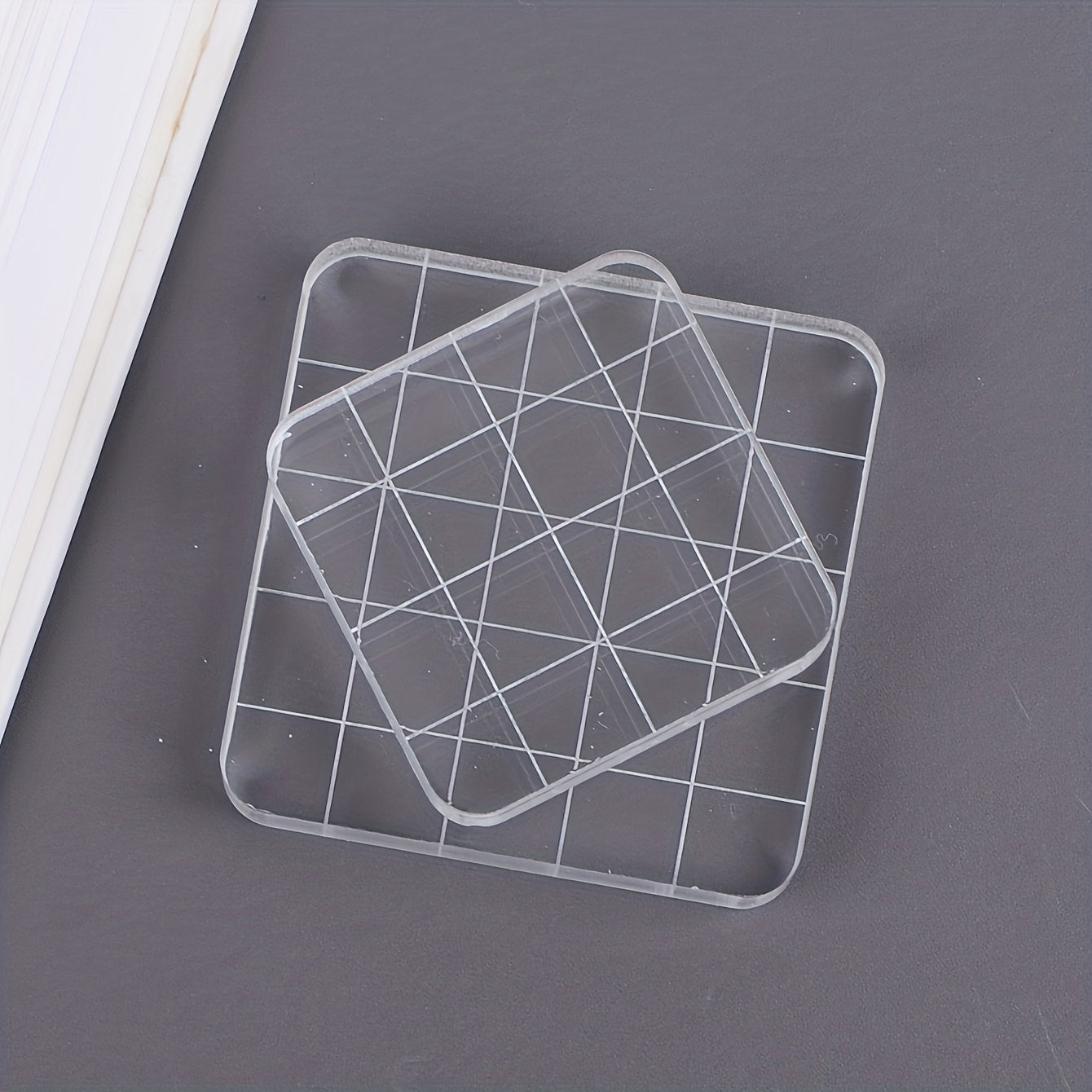 2pcs Acrylic Stamp Handles for Perfectly Aligned Stamping Results