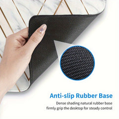 Large Gaming Mouse Pad Desk Pad Non Slip Base Stitched Edge