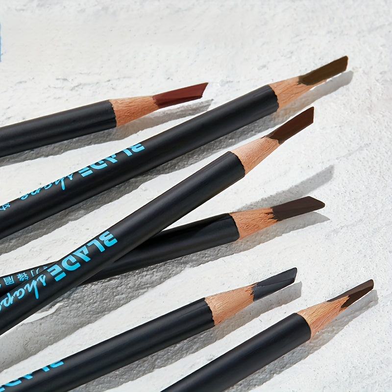 5 Colors Blade Eyebrow Pencil and Eyeliner Dual Purpose Waterproof