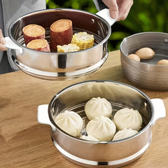 Stainless Steel Steamer Rack for Home Steaming - Functional Design