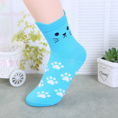 2 Pairs Girls Kids Breathable Crew Socks for Spring Summer