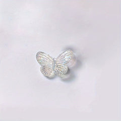 1pc Transparent Butterfly Shoe Buckle DIY Shoe Charms Decoration