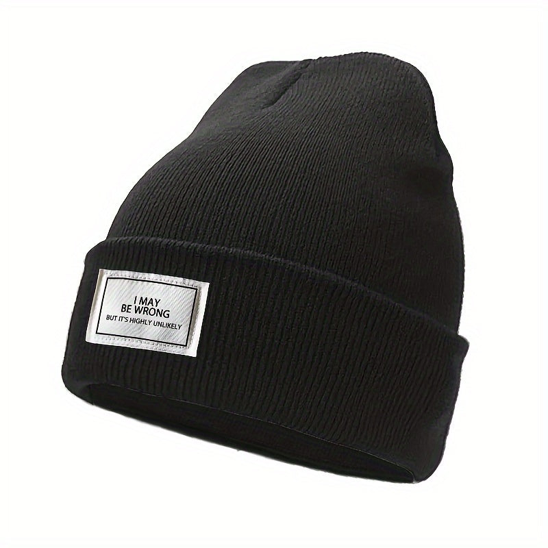 Winter Warm Knitted Hat Outdoor Beanie Soft Comfortable Hat