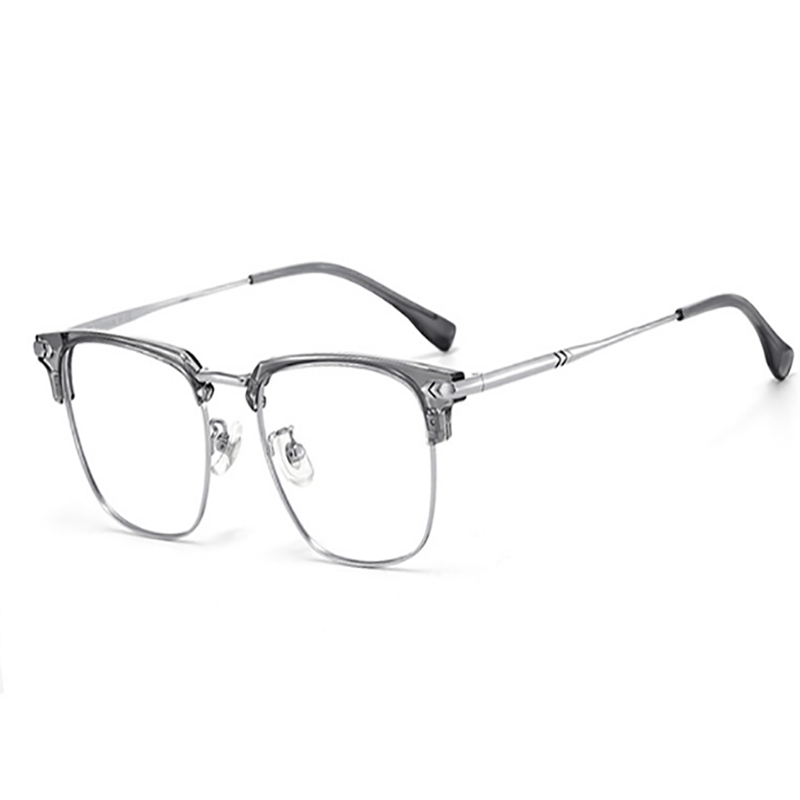 Square Clear Lens Glasses Titanium Frame