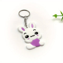 Cute 3D Animal Keychain for Backpacks Purses Keys