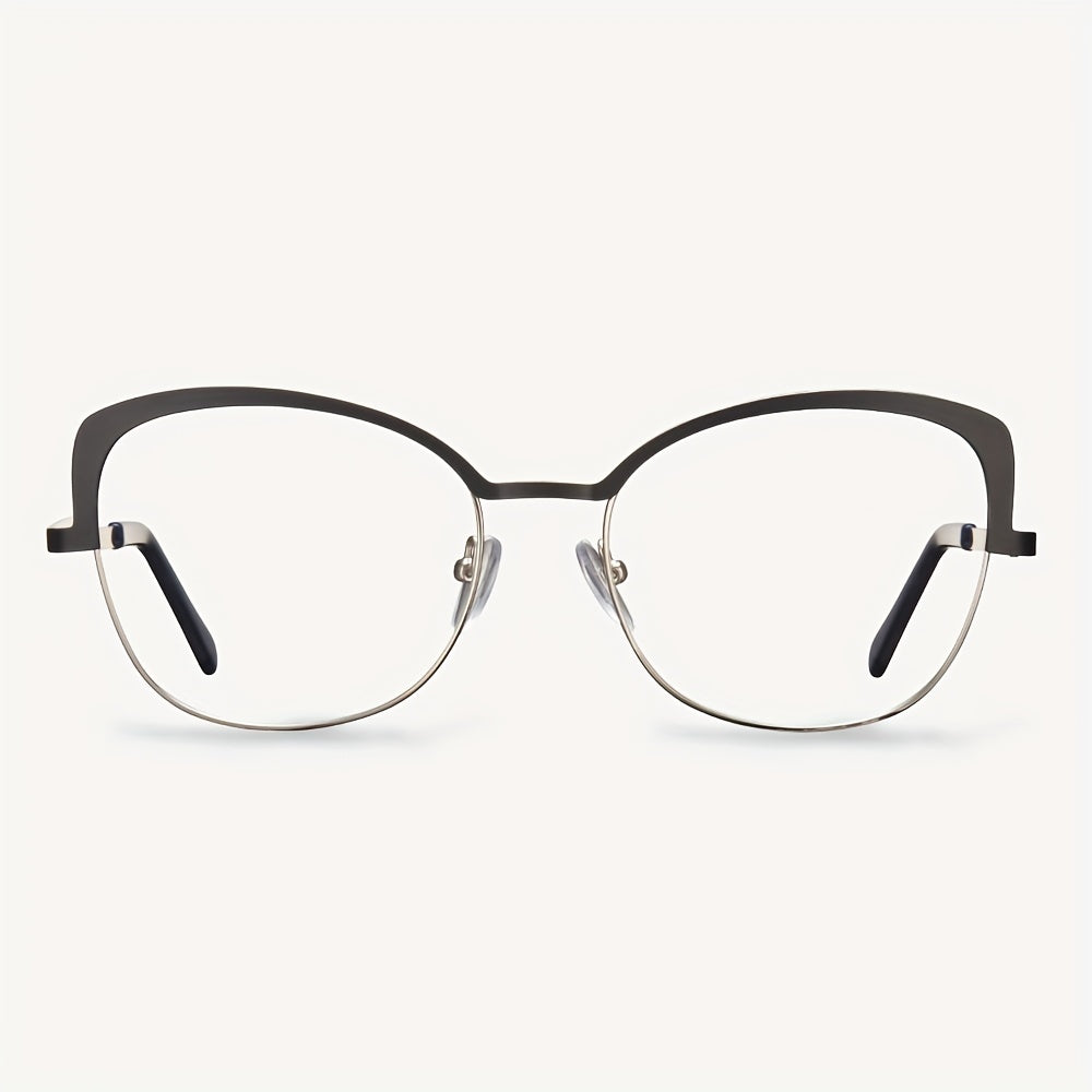 Men's Half Frame Blue Light Blocking Glasses Anti UV Ray