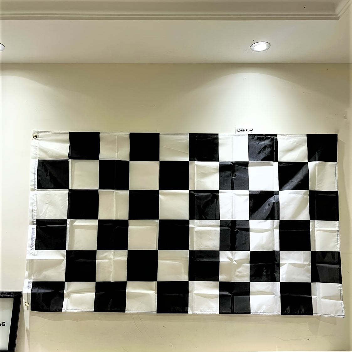 Checkered Racing Flag 100% Polyester 60x90cm 90x150cm Classic Race Start Banner