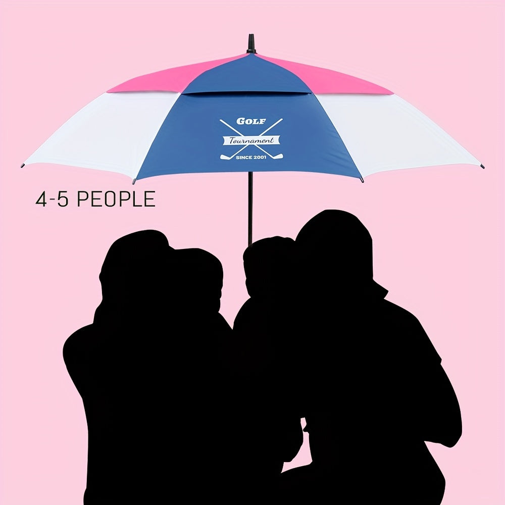Golf Waterproof UV Protection Umbrella Double Layer Auto Open Large Size