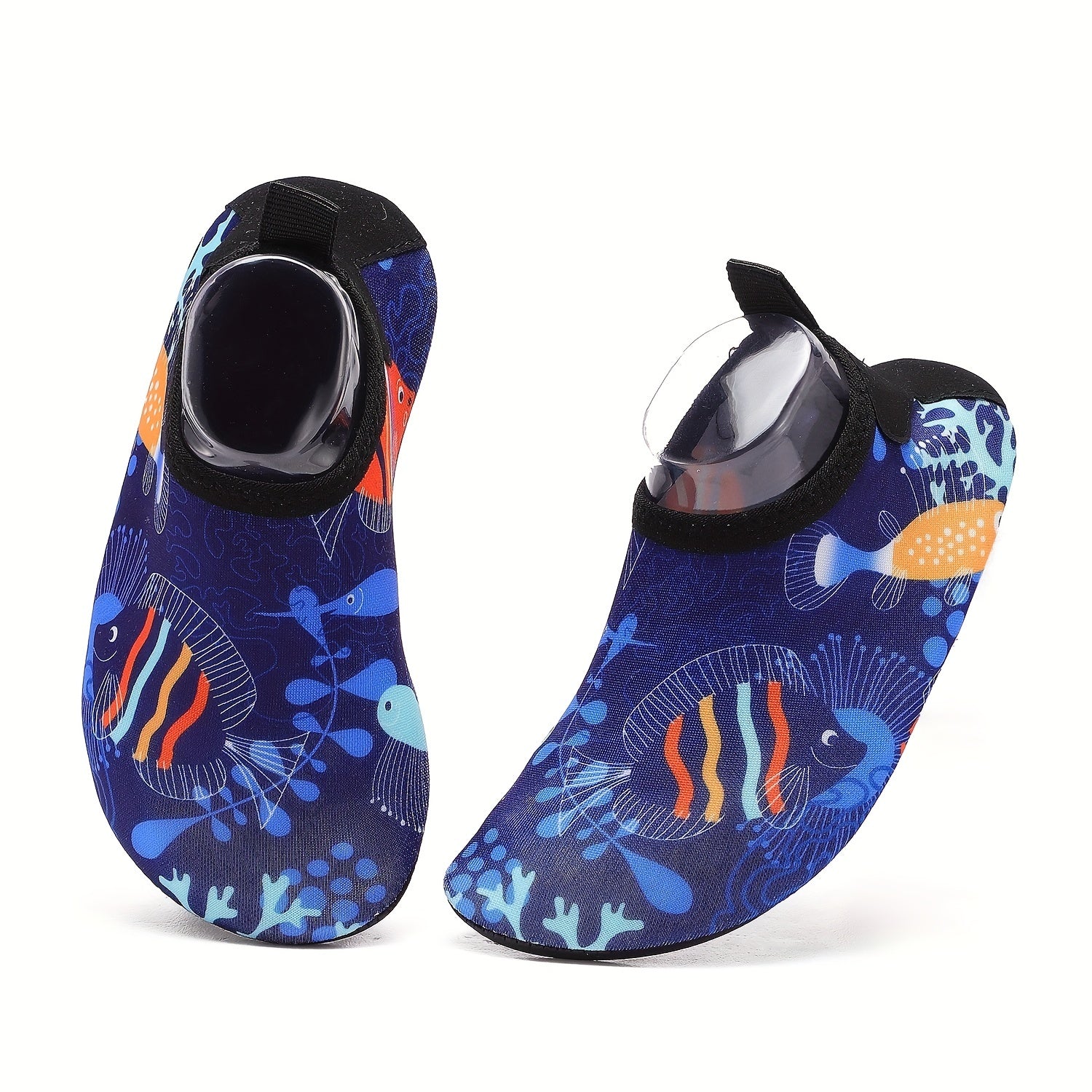 Boy's Cartoon Fish Water Shoes Quick Dry Lightweight Soft Water Socks