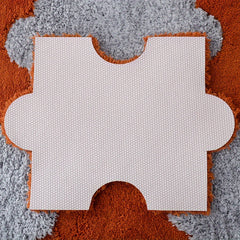 6pcs Plush Shag Puzzle Floor Mat Bay Window Seat Carpet Anti Slip Washable