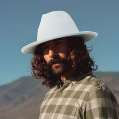 Unisex Wide Brim Woolen Gentleman Top Hat Soft