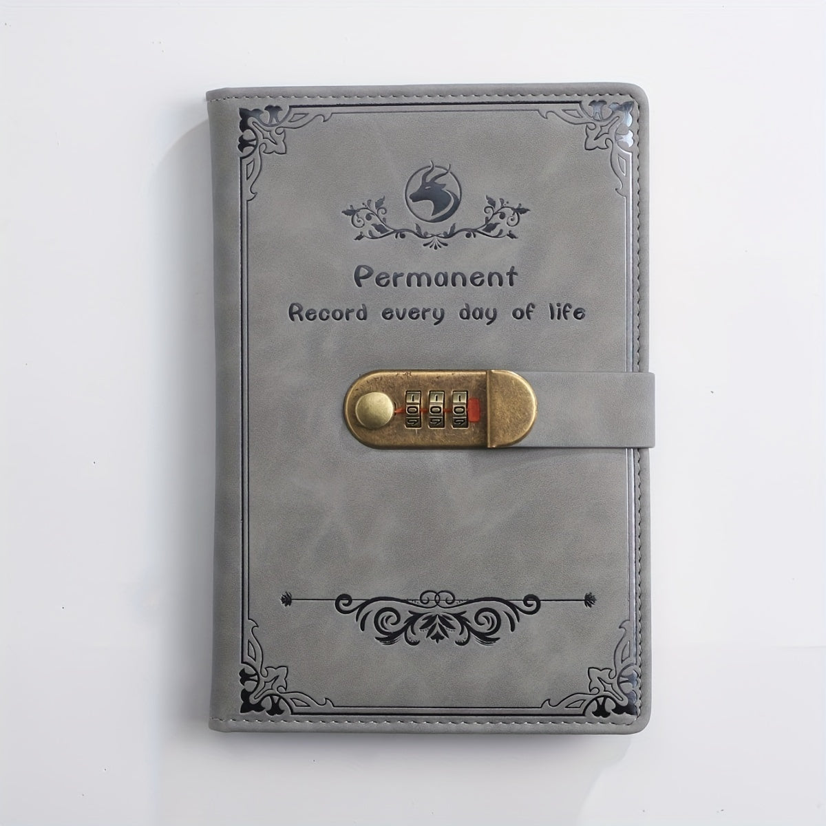Deer Head Lock Diary Notepad Stationery Notebook